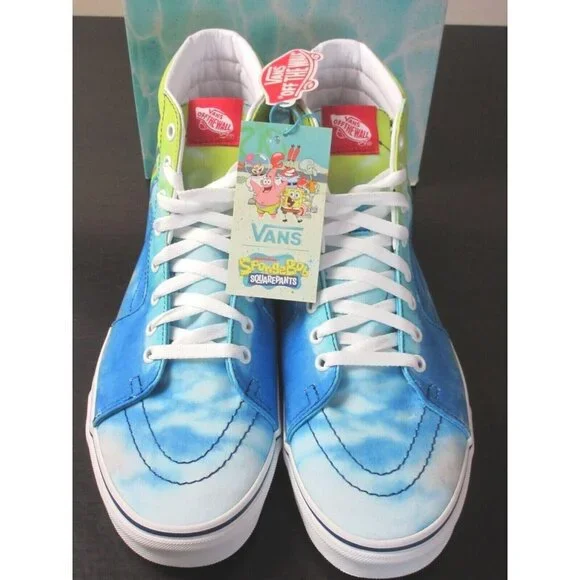 COPY - Vans x SpongeBob Men's Sk8-Hi Imaginaaation Blue Canvas Shoes Size 11.5 … - Picture 4 of 6